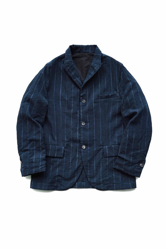 Bergfabel - FARMER JACKET - NAVY STRIPE