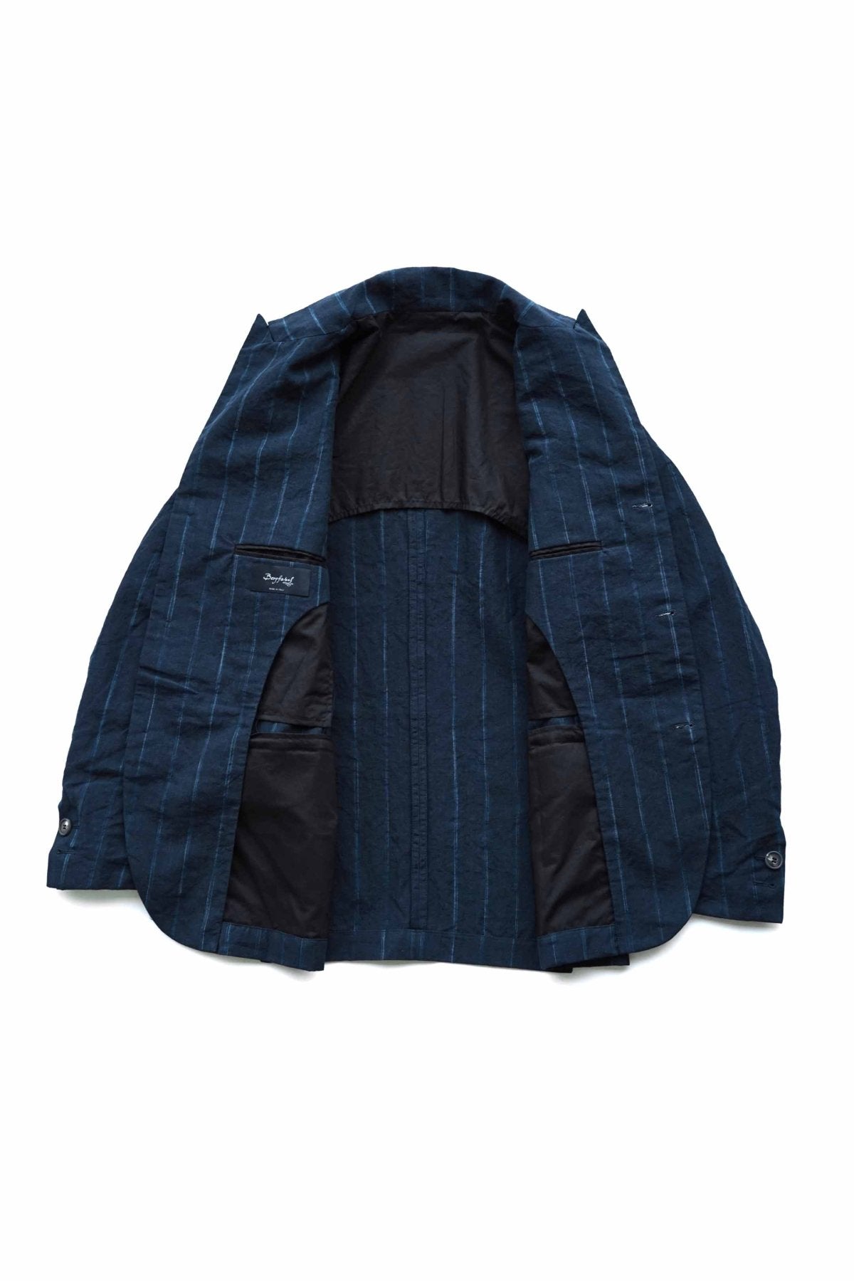 Bergfabel - FARMER JACKET - NAVY STRIPE