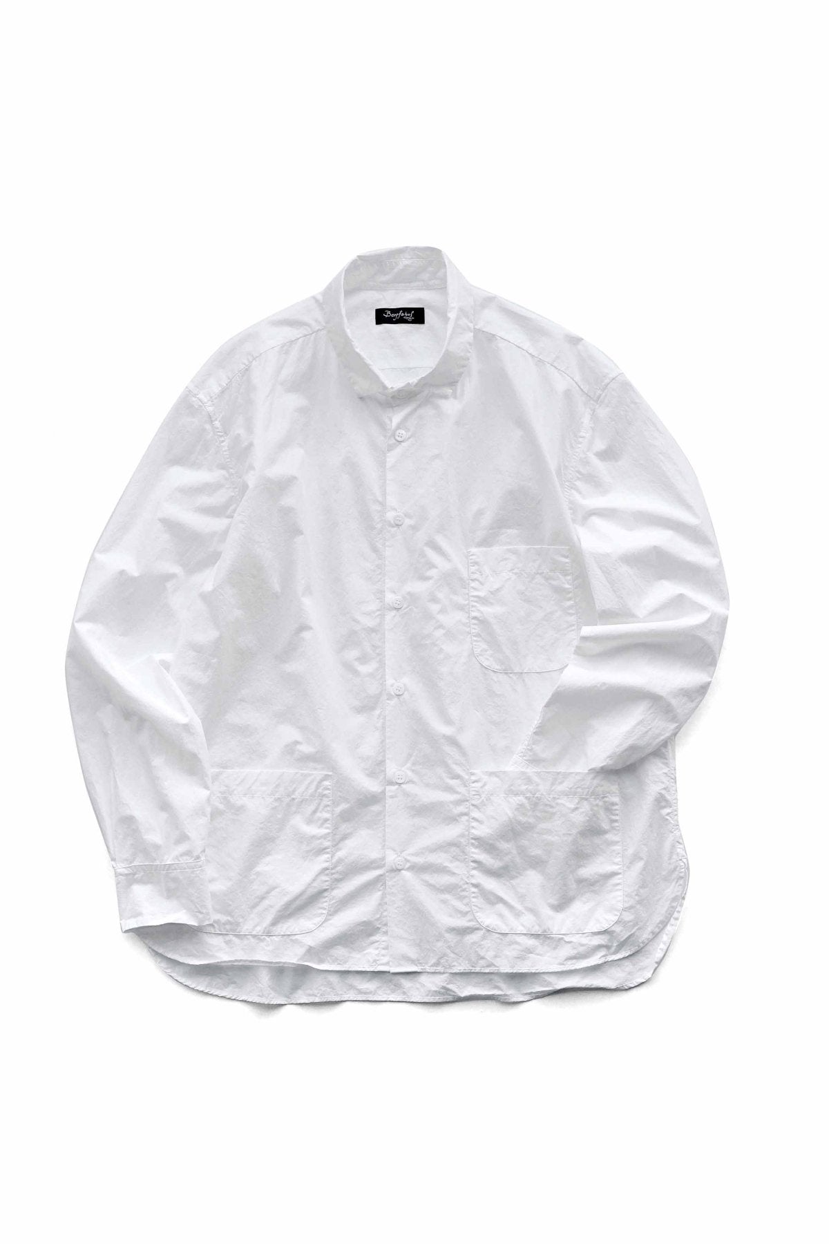 Bergfabel - FARMER SHIRT WITH POCKET - WHITE