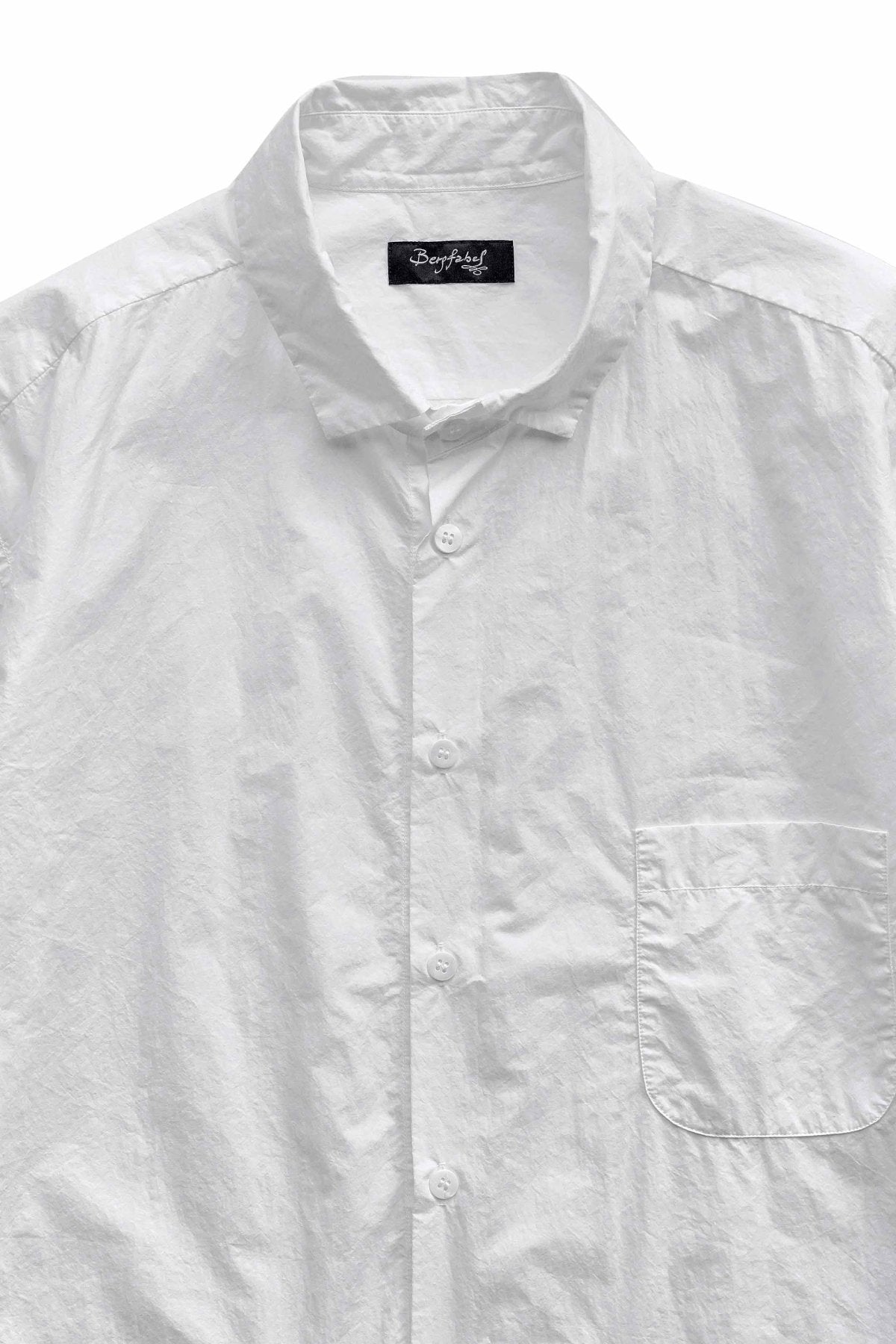 Bergfabel - FARMER SHIRT WITH POCKET - WHITE