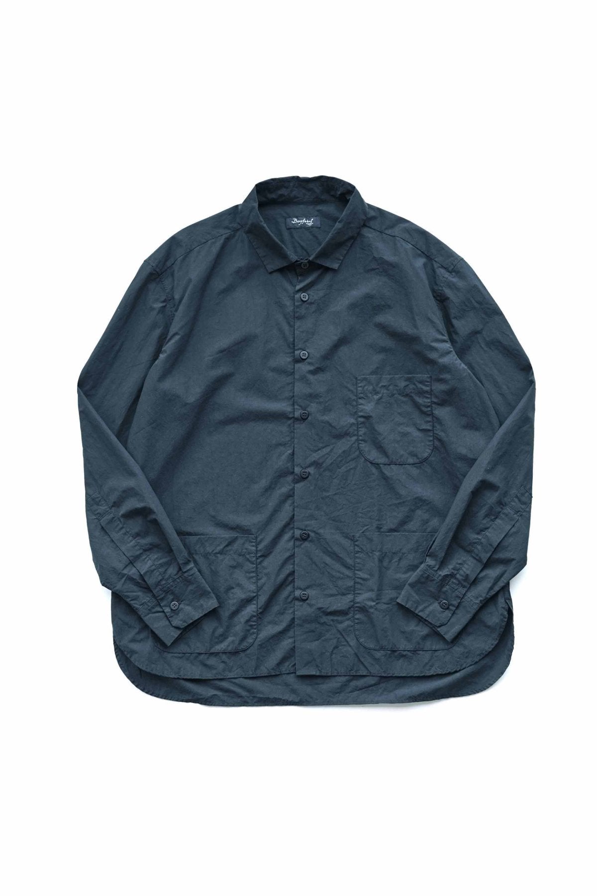 Bergfabel - FARMER SHIRT WITH POCKET - NAVY