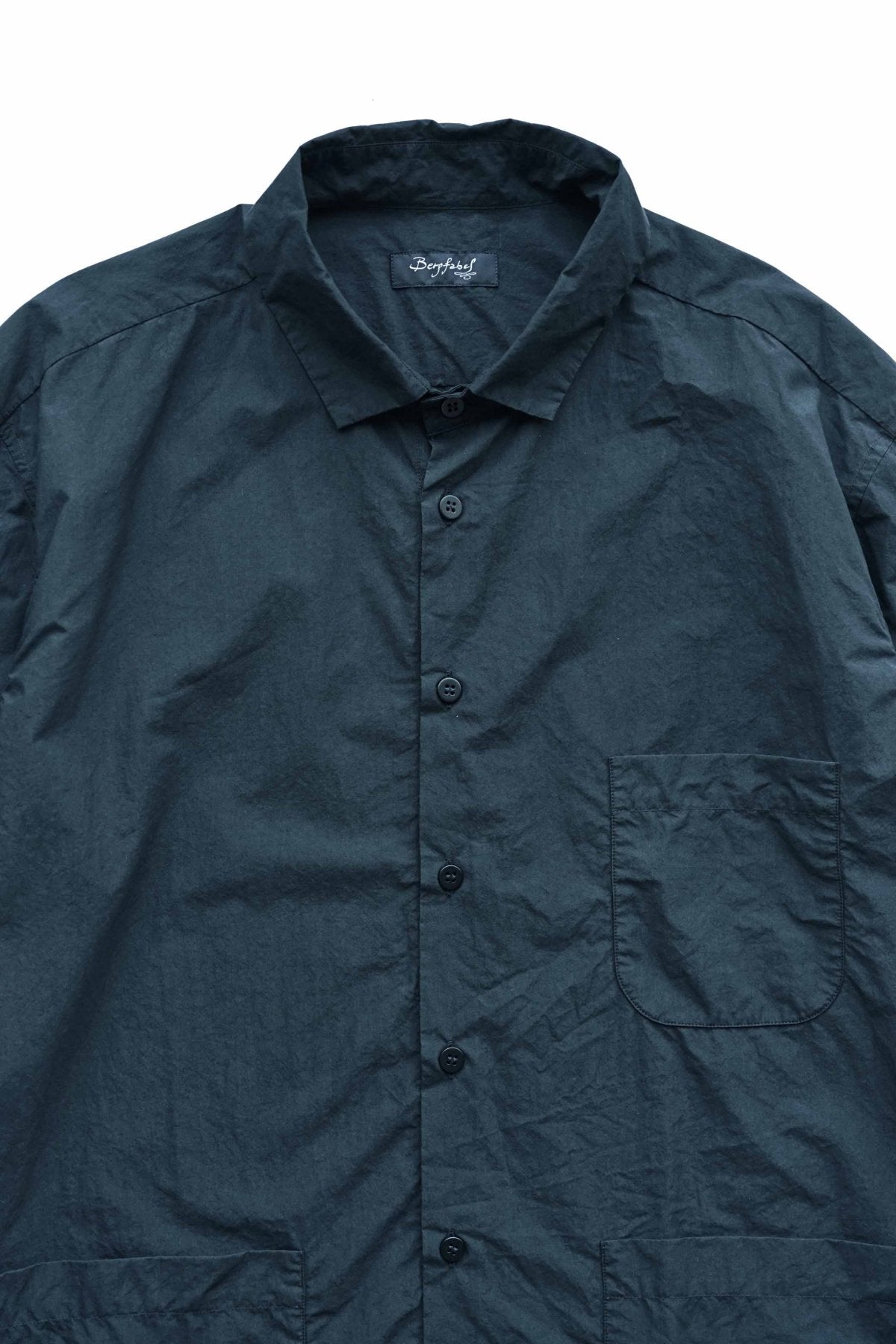 Bergfabel - FARMER SHIRT WITH POCKET - NAVY