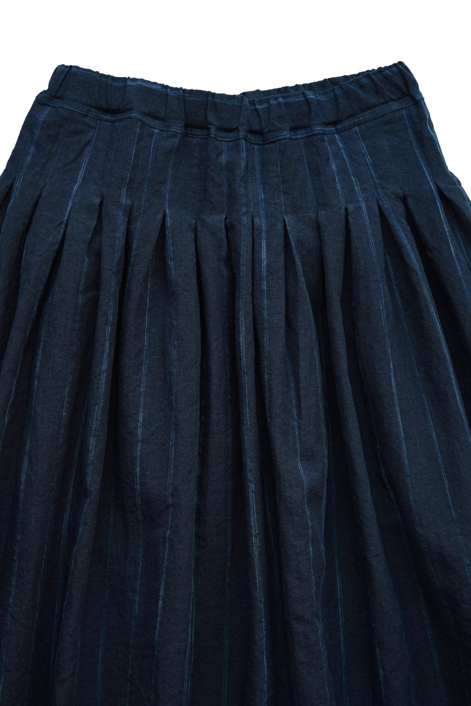 Bergfabel - FARMER SKIRT PLEATS - NAVY STRIPE