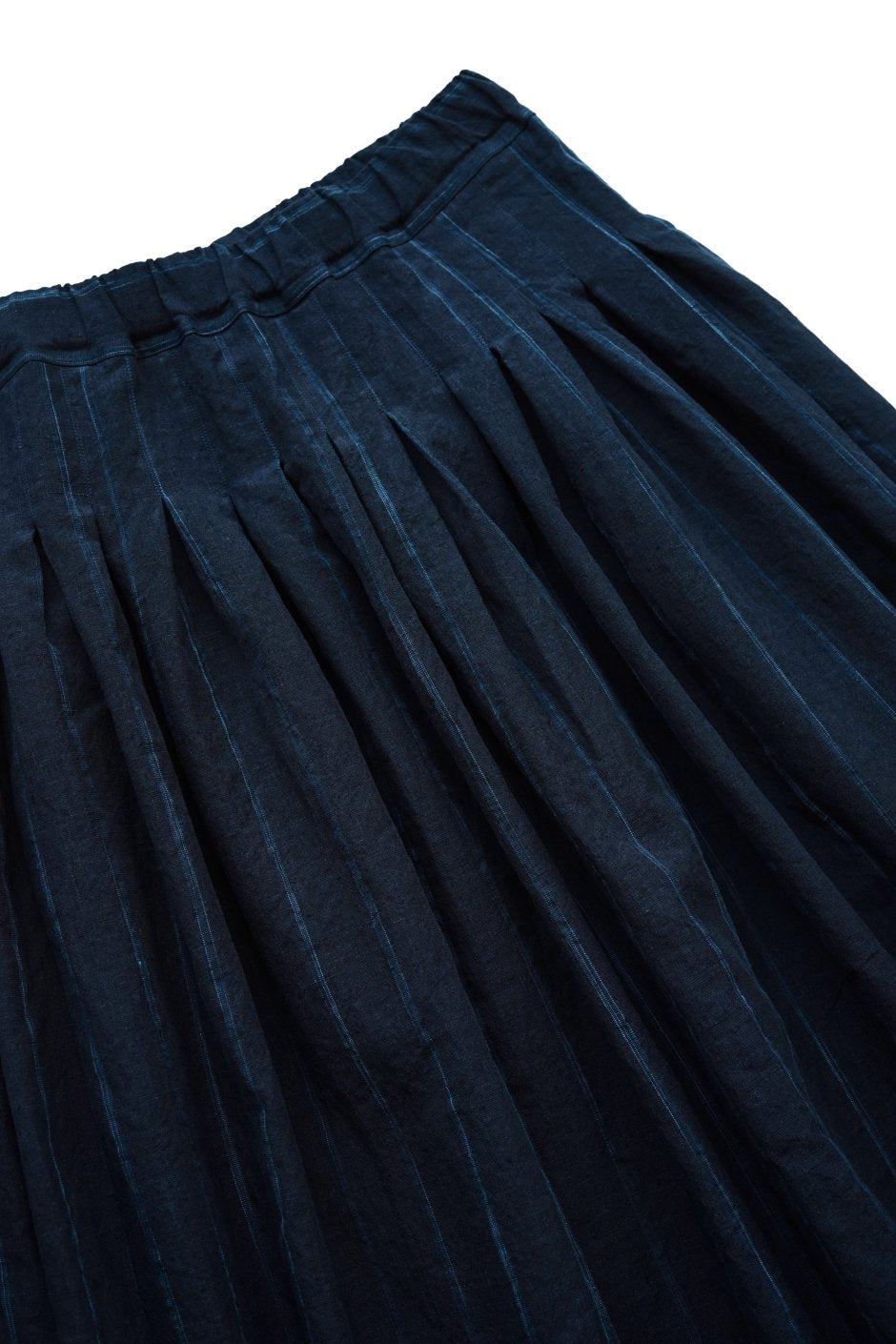 Bergfabel - FARMER SKIRT PLEATS - NAVY STRIPE