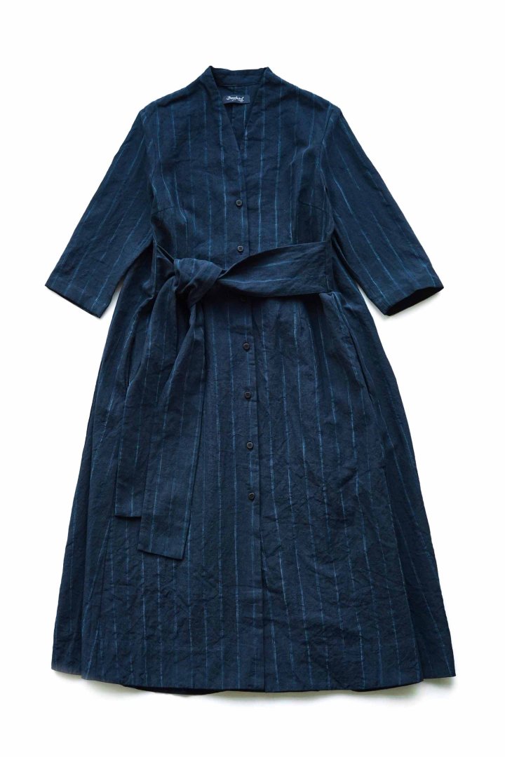 Bergfabel - FIONA DRESS - NAVY STRIPE