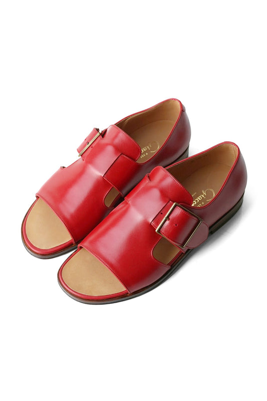 F.LLI Giacometti - FG586 - OPEN TOE SANDALES - CALF LEATHER - RED