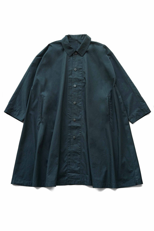 Porter Classic - GABARDINE SWING COAT - DARK NAVY