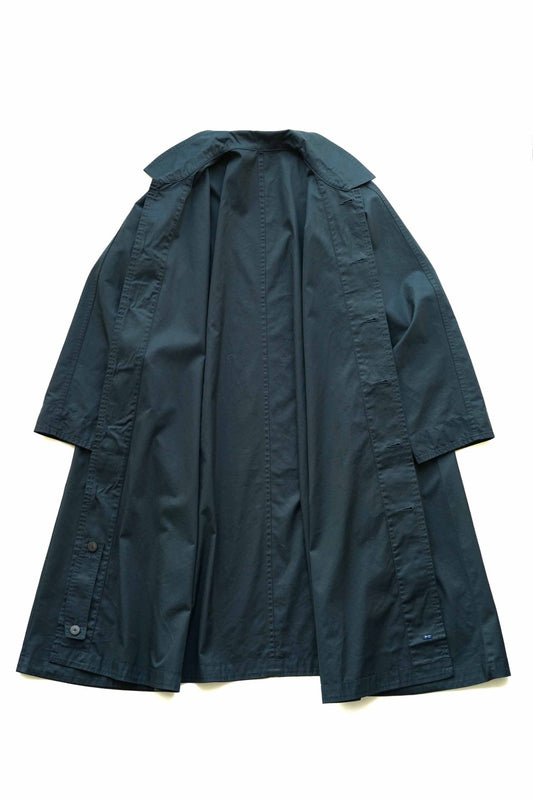 Porter Classic - GABARDINE SWING COAT - DARK NAVY