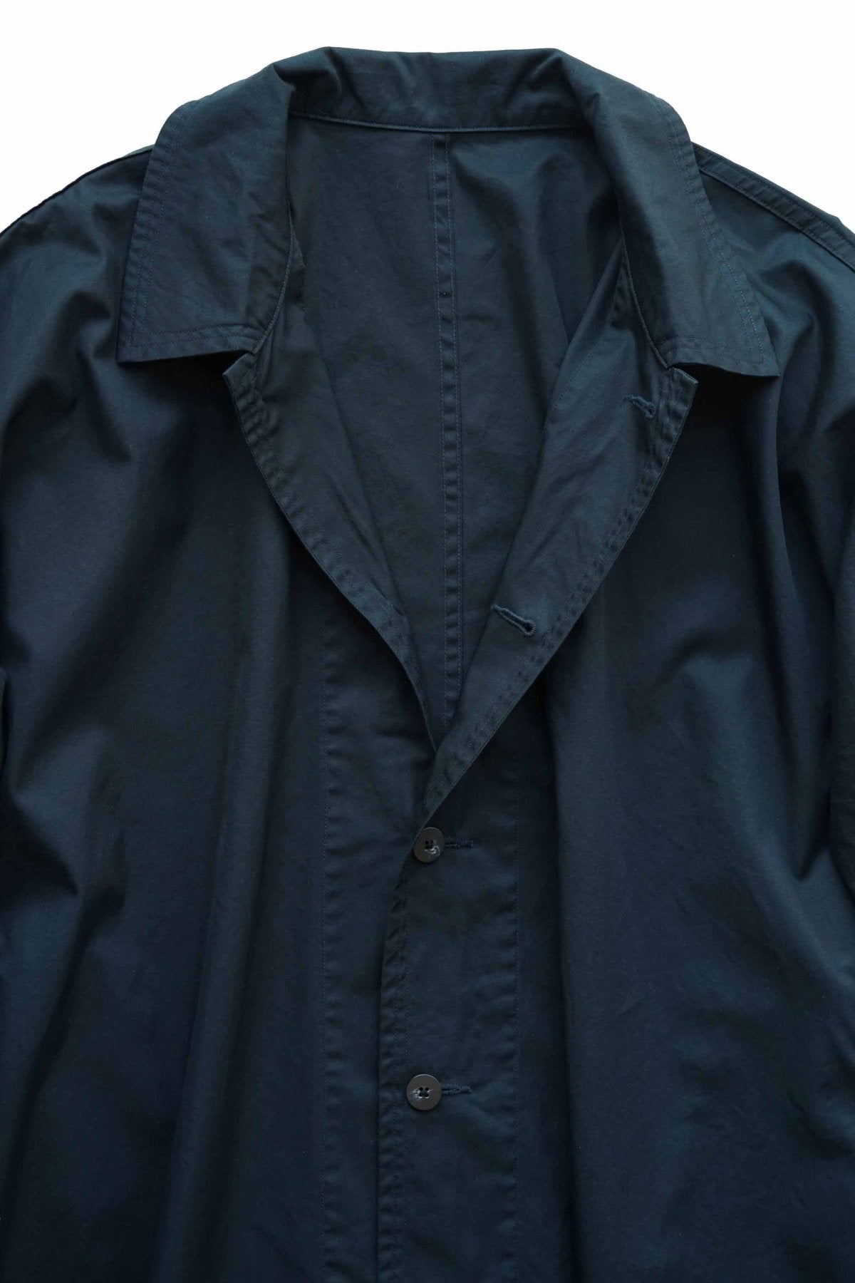 Porter Classic - GABARDINE SWING COAT - DARK NAVY