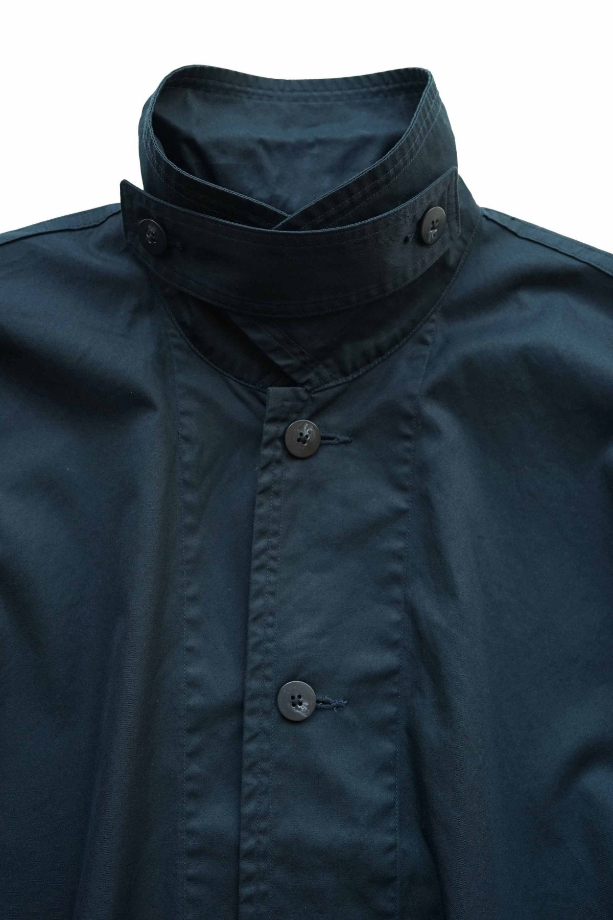 Porter Classic - GABARDINE SWING COAT - DARK NAVY