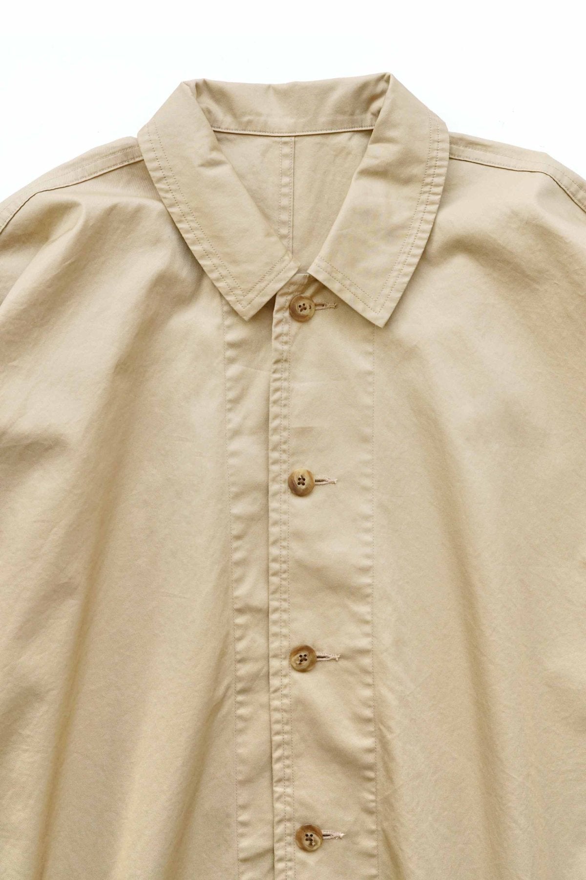 Porter Classic - GABARDINE SWING COAT - KHAKI