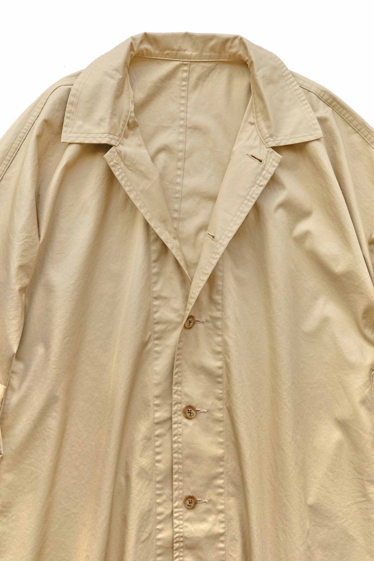 Porter Classic - GABARDINE SWING COAT - KHAKI