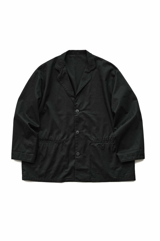 Porter Classic - GABARDINE WIDE JACKET - BLACK