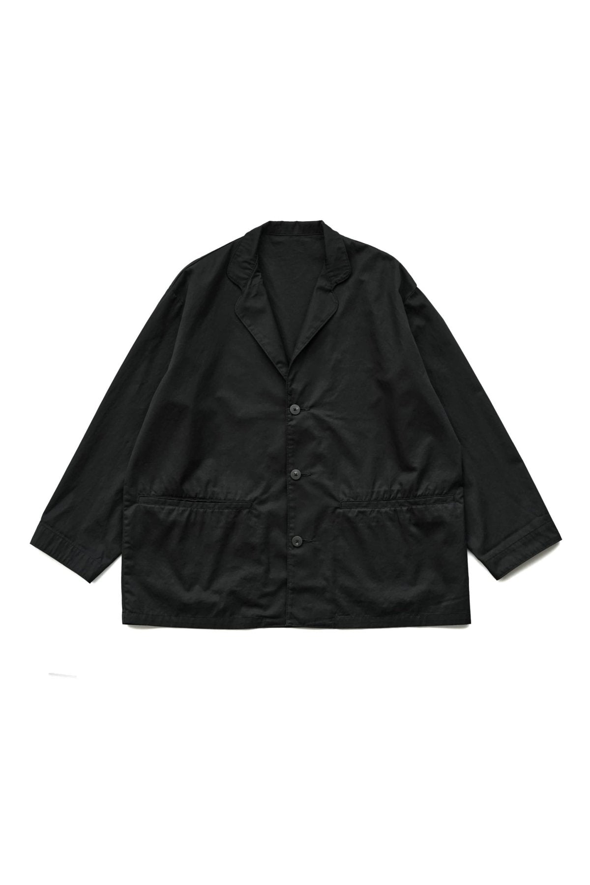 Porter Classic - GABARDINE WIDE JACKET - BLACK