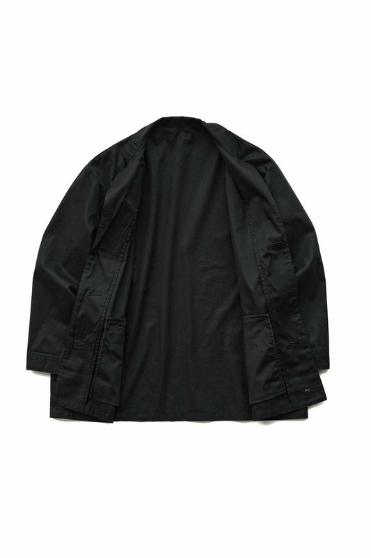 Porter Classic - GABARDINE WIDE JACKET - BLACK