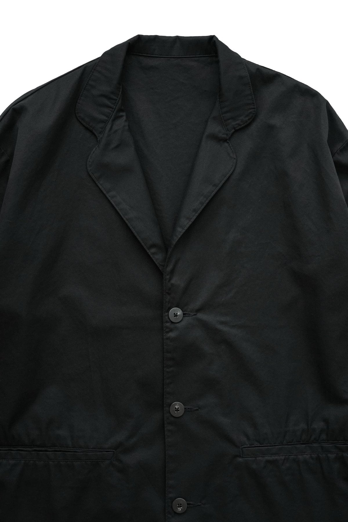 Porter Classic - GABARDINE WIDE JACKET - BLACK