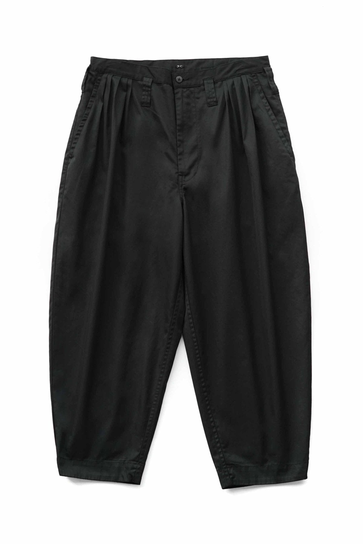 Porter Classic - GABARDINE BEBOP PANTS - BLACK