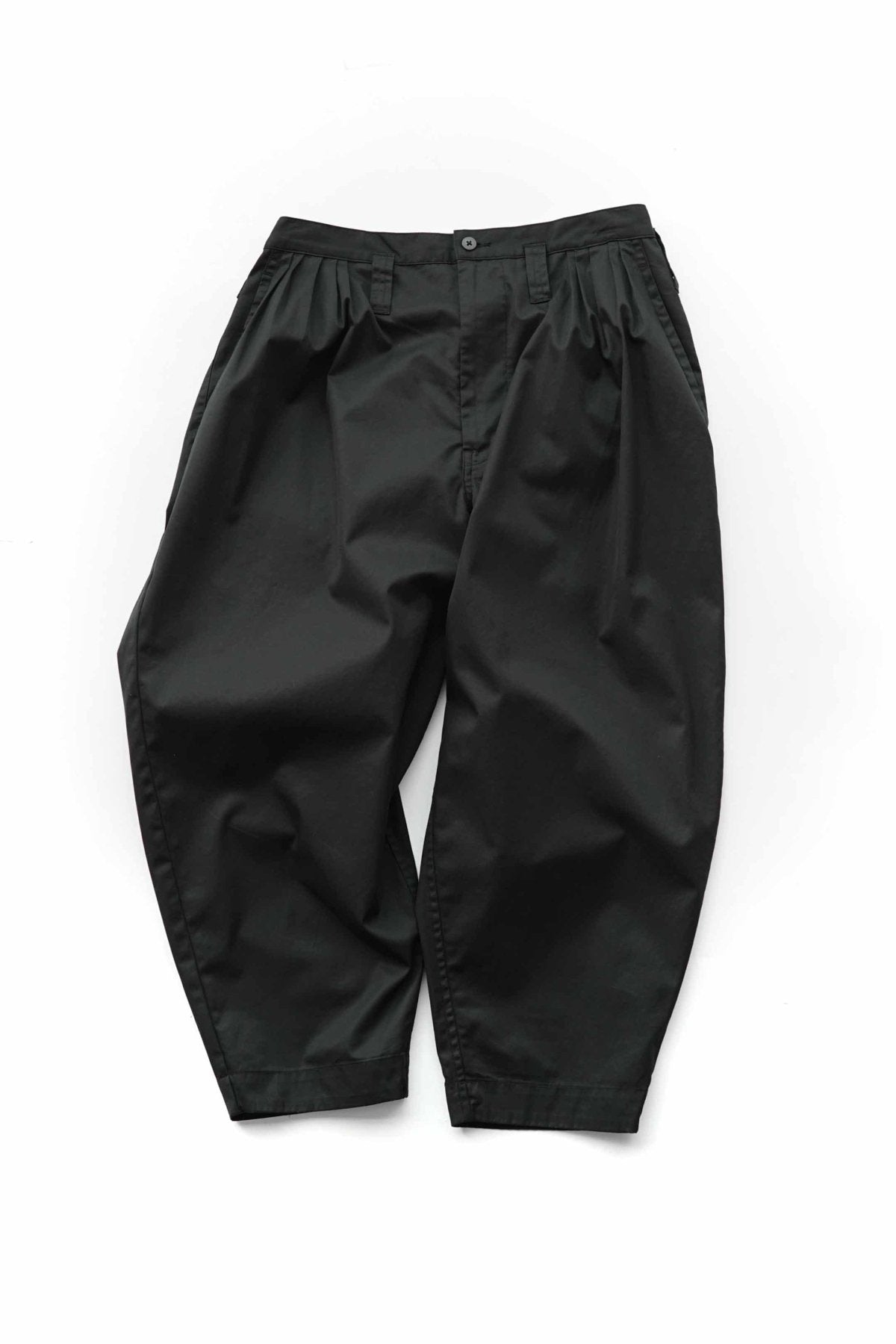 Porter Classic - GABARDINE BEBOP PANTS - BLACK