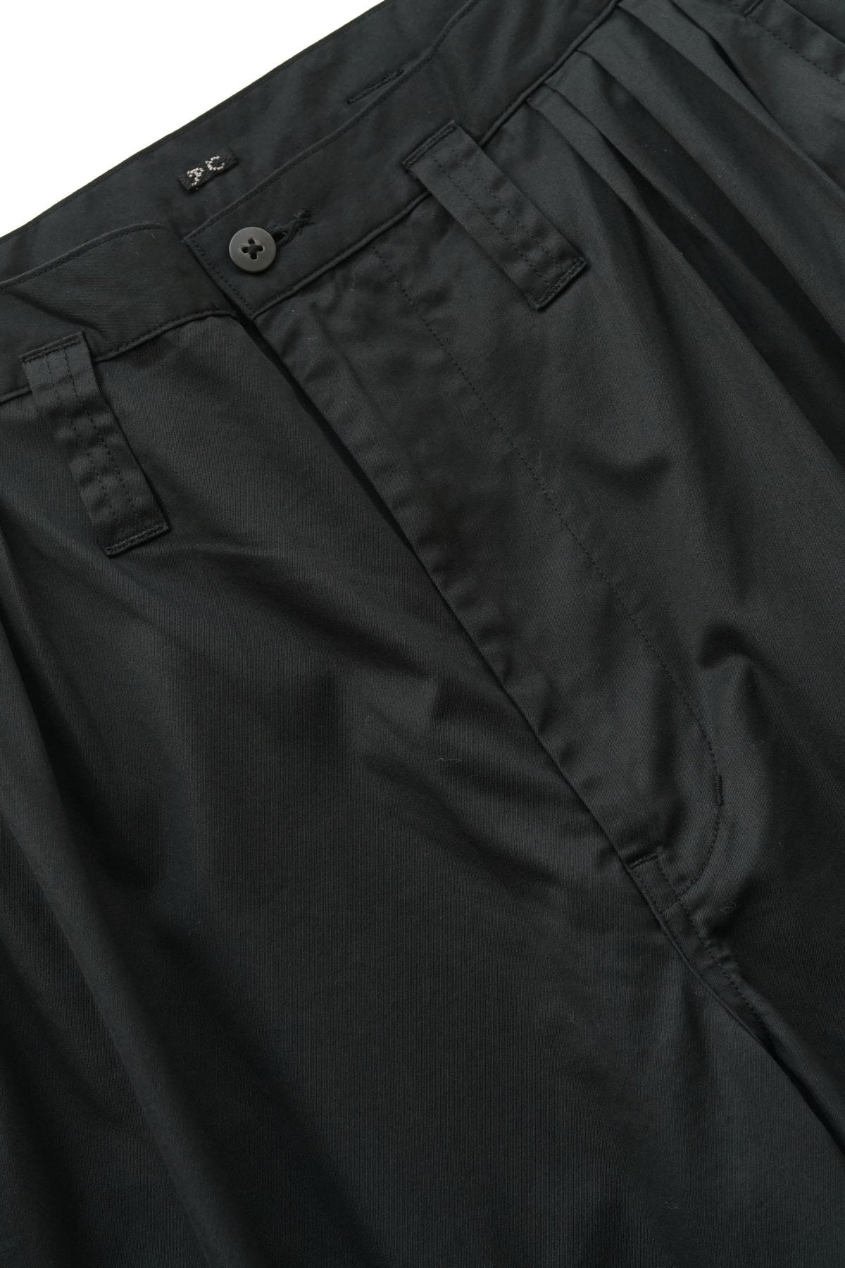 Porter Classic - GABARDINE BEBOP PANTS - BLACK