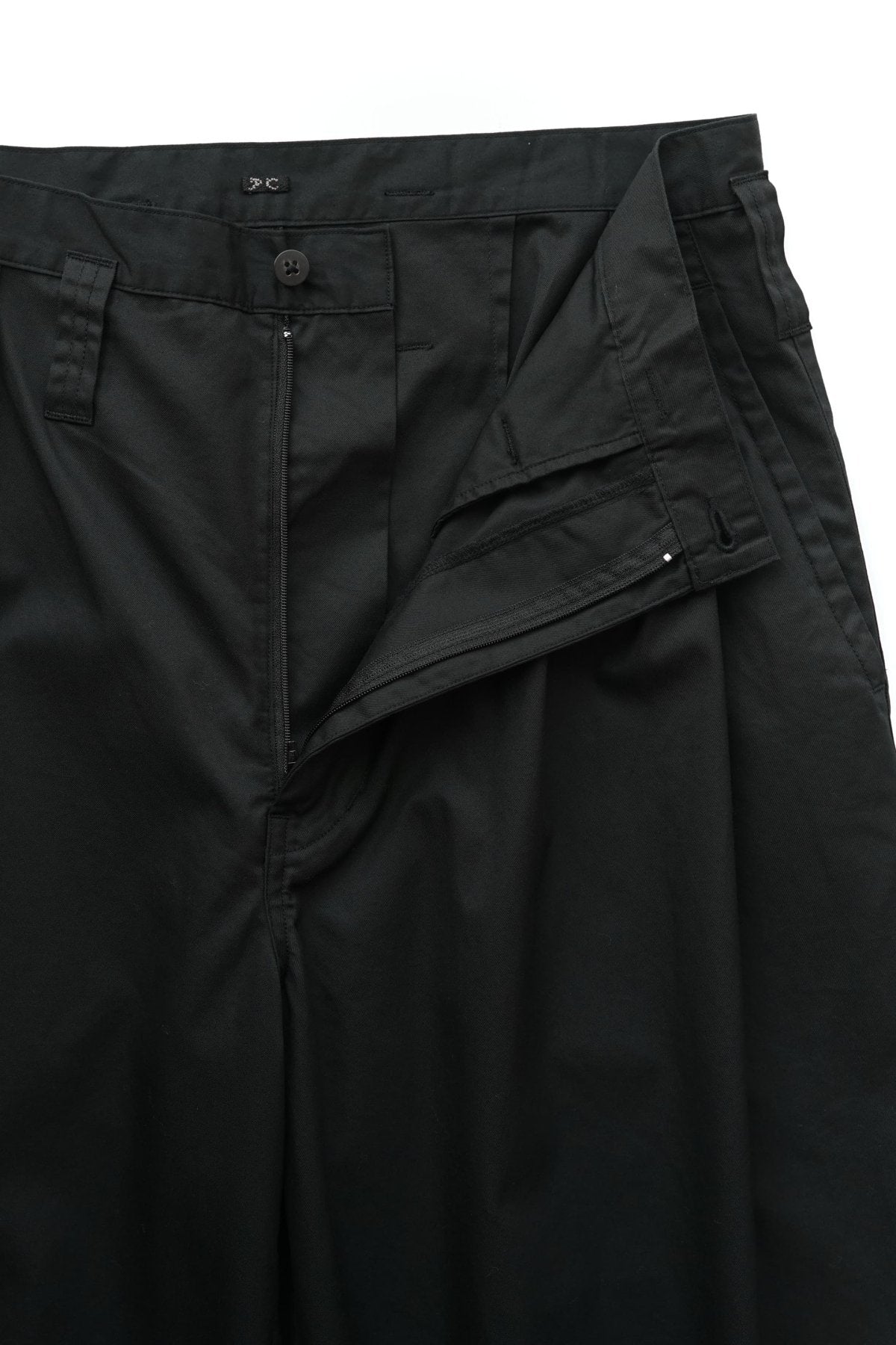 Porter Classic - GABARDINE BEBOP PANTS - BLACK