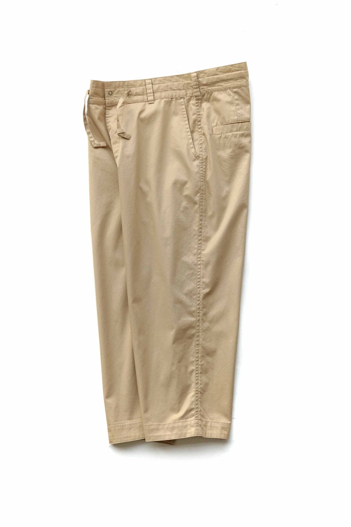 Porter Classic - GABARDINE WIDE PANTS - KHAKI