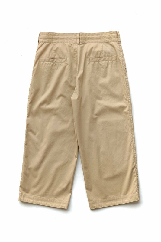 Porter Classic - GABARDINE WIDE PANTS - KHAKI