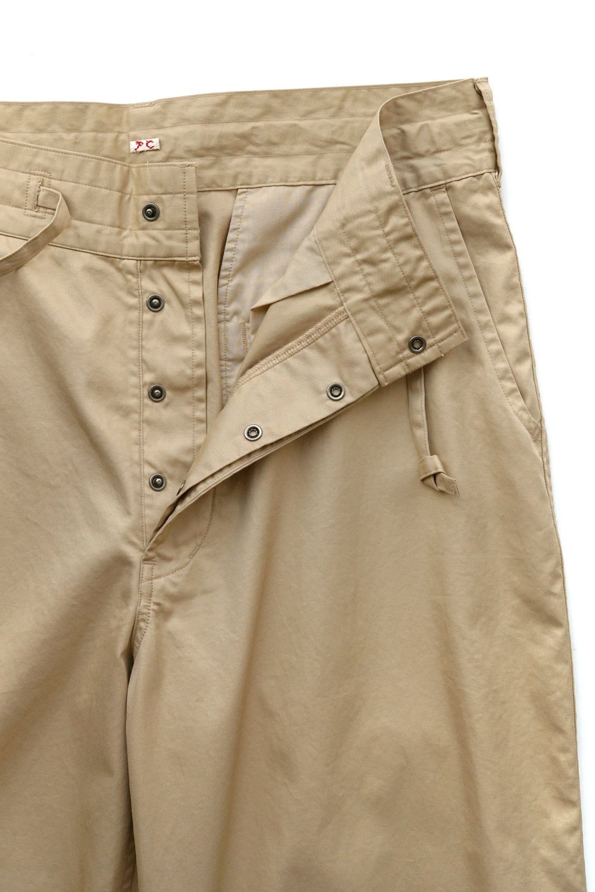 Porter Classic - GABARDINE WIDE PANTS - KHAKI