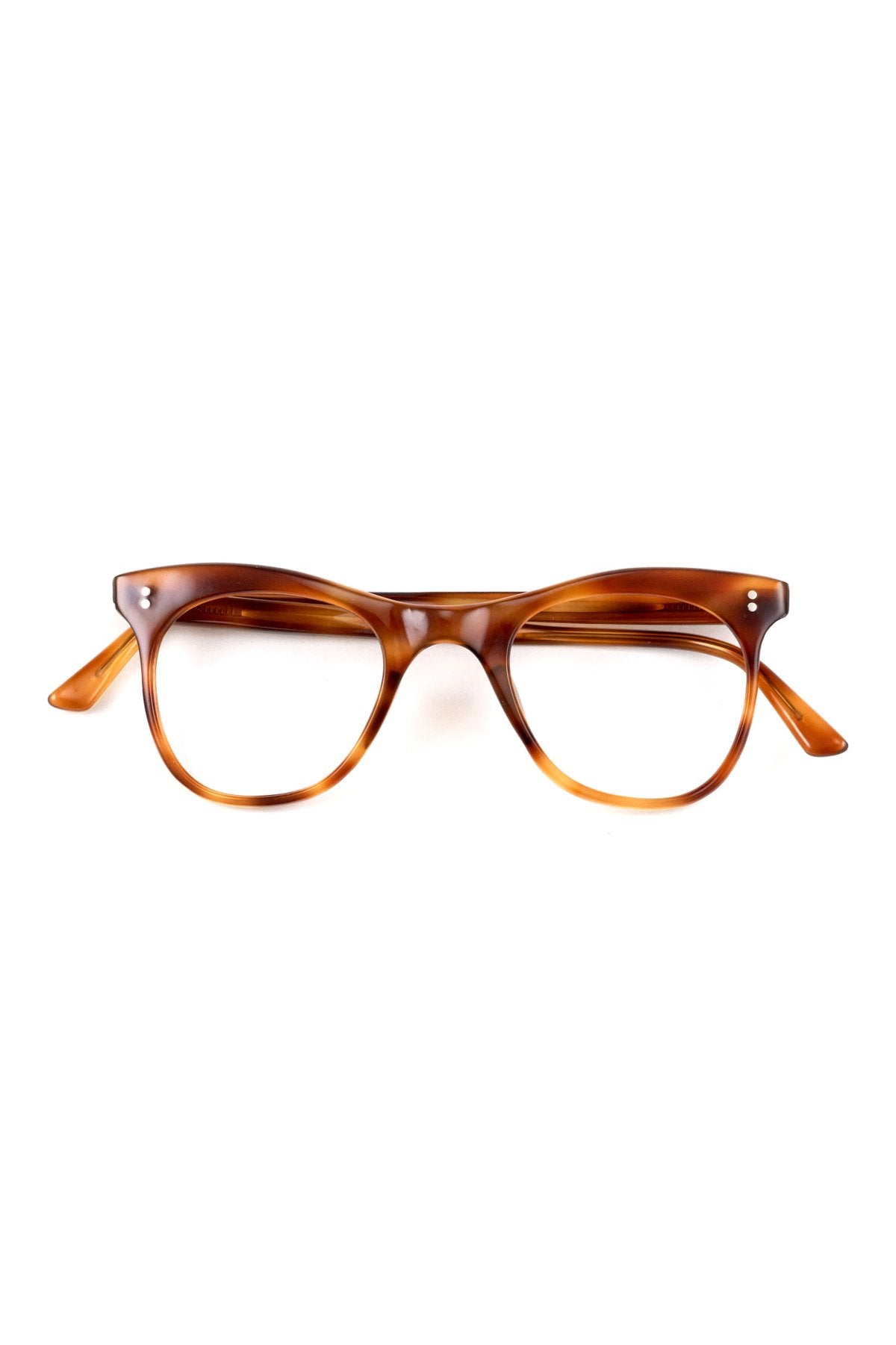 1960s FRANCE VINTAGE EYEGLASS HONEY AMBER - OPT-853