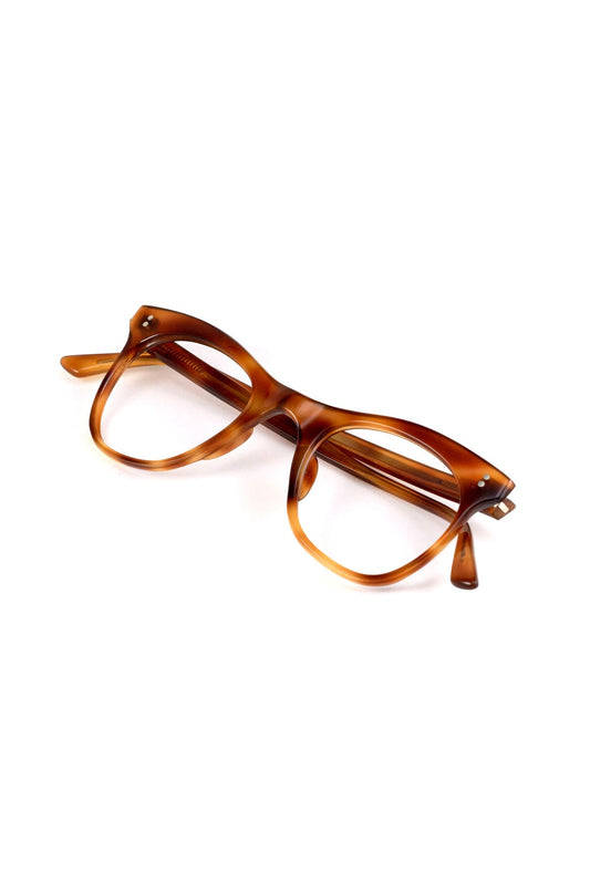 1960s FRANCE VINTAGE EYEGLASS HONEY AMBER - OPT-853