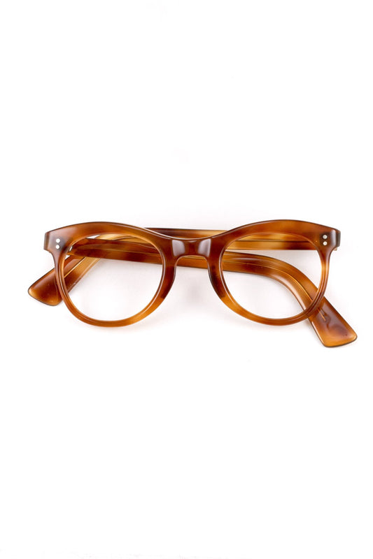 1950s FRANCE VINTAGE EYEGLASS HONEY AMBER - OPT-854