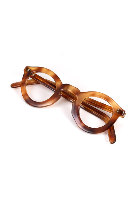 1950s ★★★ - SPECIAL FRANCE VINTAGE EYEGLASS HONEY AMBER - OPT-856