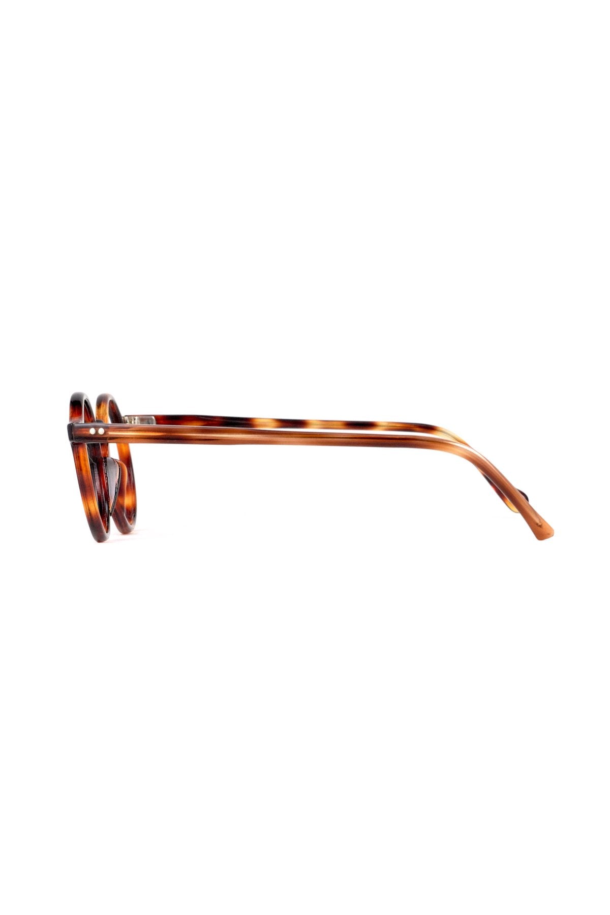 1950s - FRANCE VINTAGE EYEGLASS ROUND AMBER - OPT-857