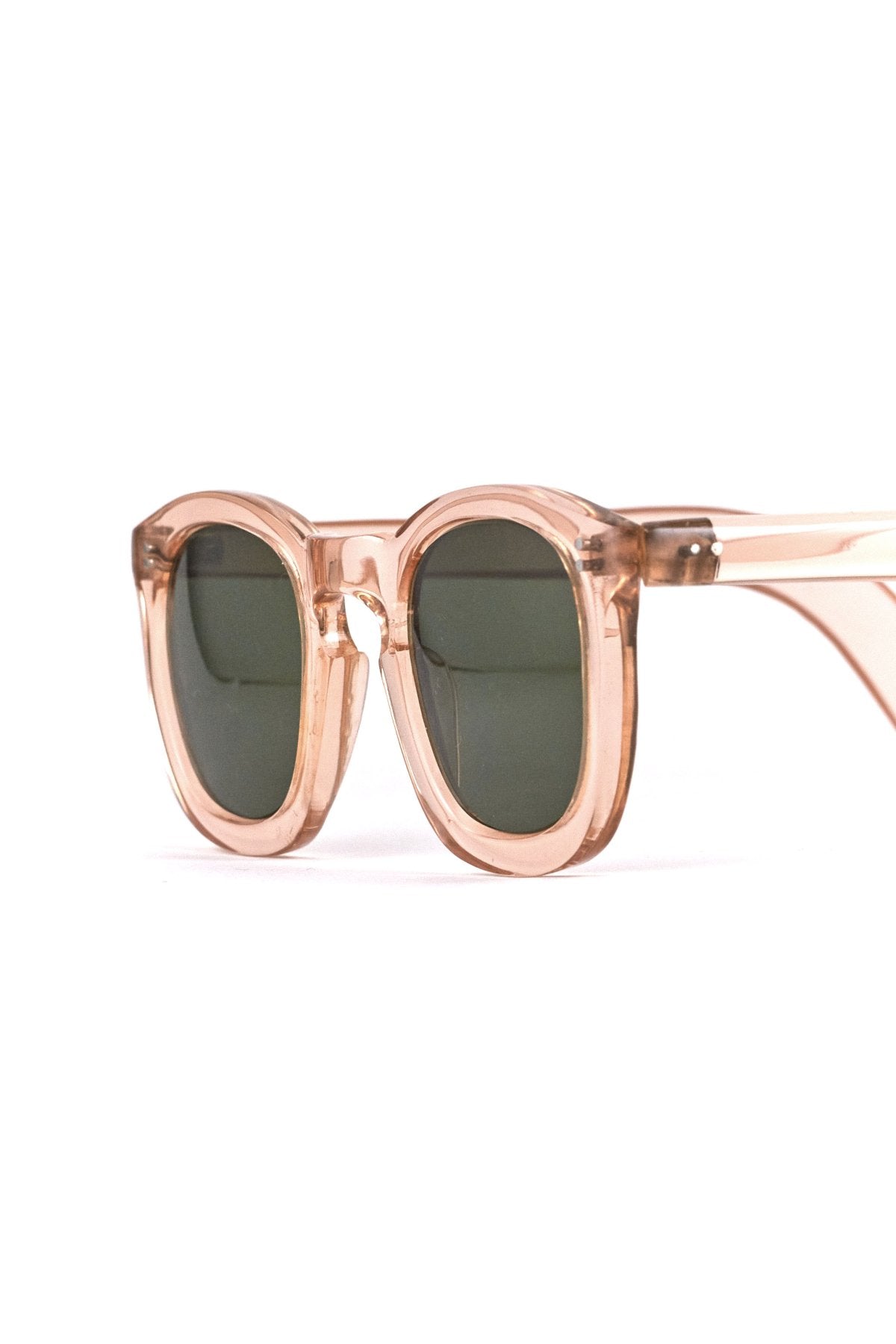 1950s HAND MADE  FRANCE VINTAGE EYEGLASS TRANSPARENT PINK - OPT-858