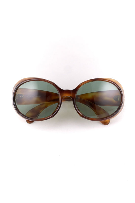 1960s FRANCE VINTAGE SUNGLASS HONEY AMBER - OPT-860