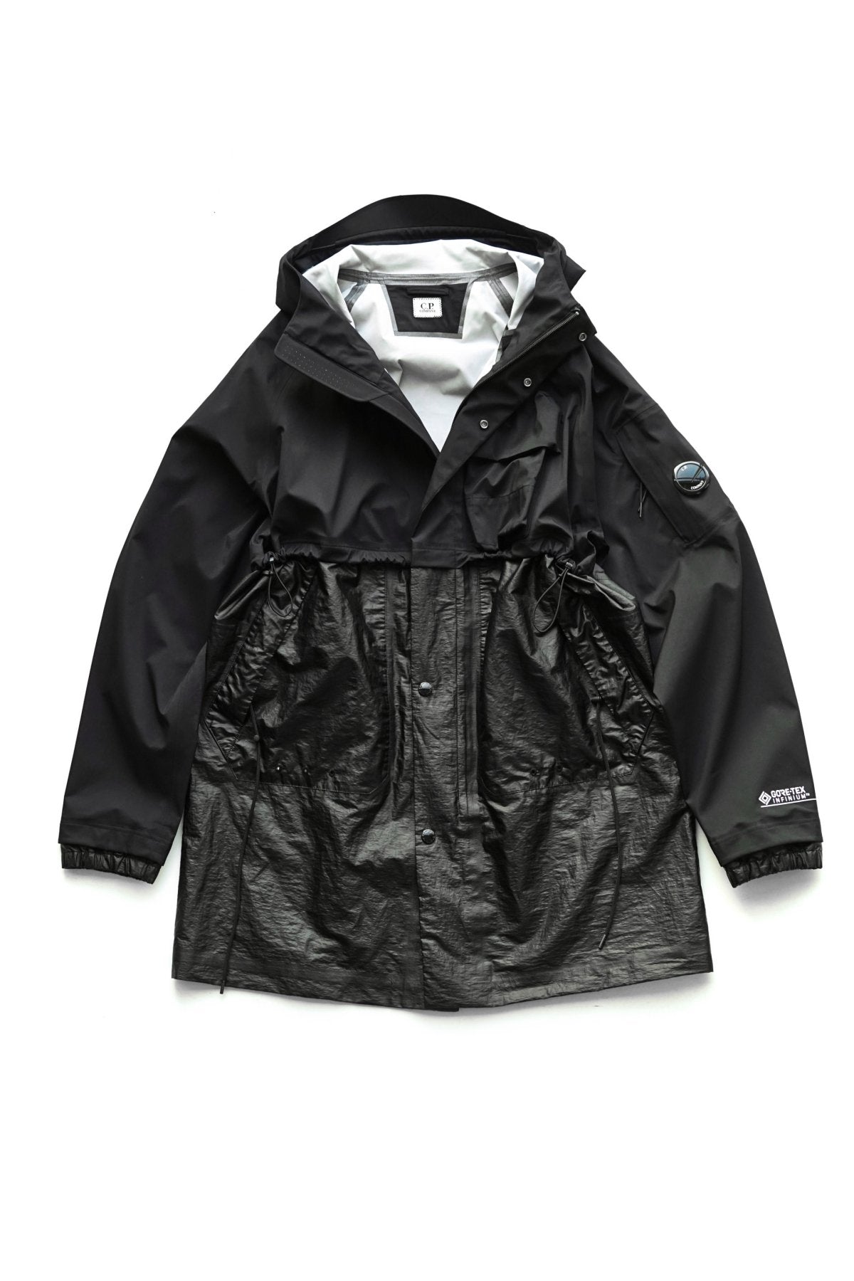 C.P. COMPANY - GORE-TEX 3L INFINIUM MIXED JACKET - BLACK