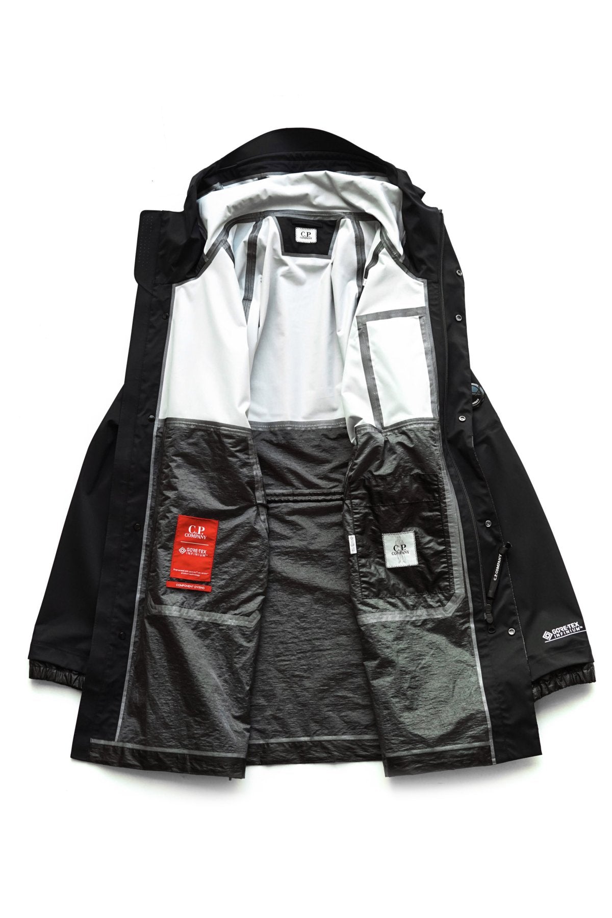 C.P. COMPANY - GORE-TEX 3L INFINIUM MIXED JACKET - BLACK