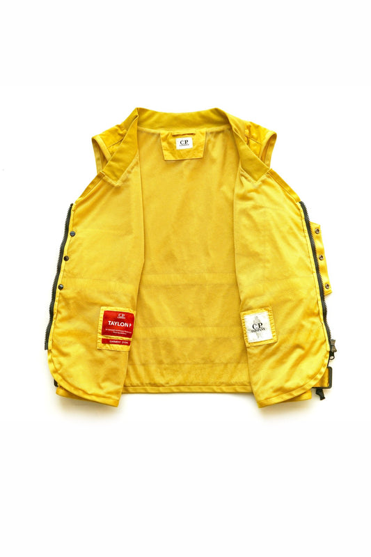 C.P. COMPANY - TAYLON P MIXED UTILITY VEST - NUGGET GOLD