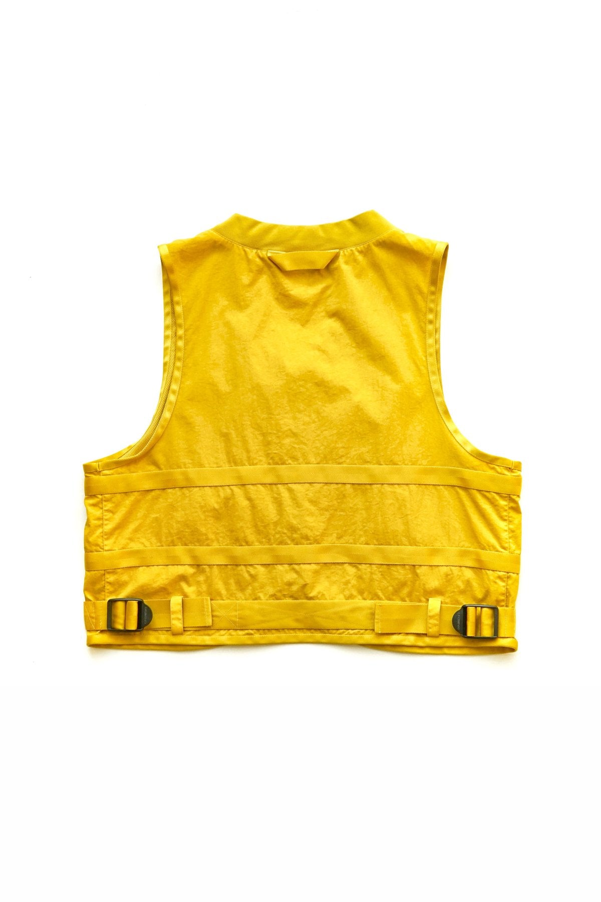 C.P. COMPANY - TAYLON P MIXED UTILITY VEST - NUGGET GOLD