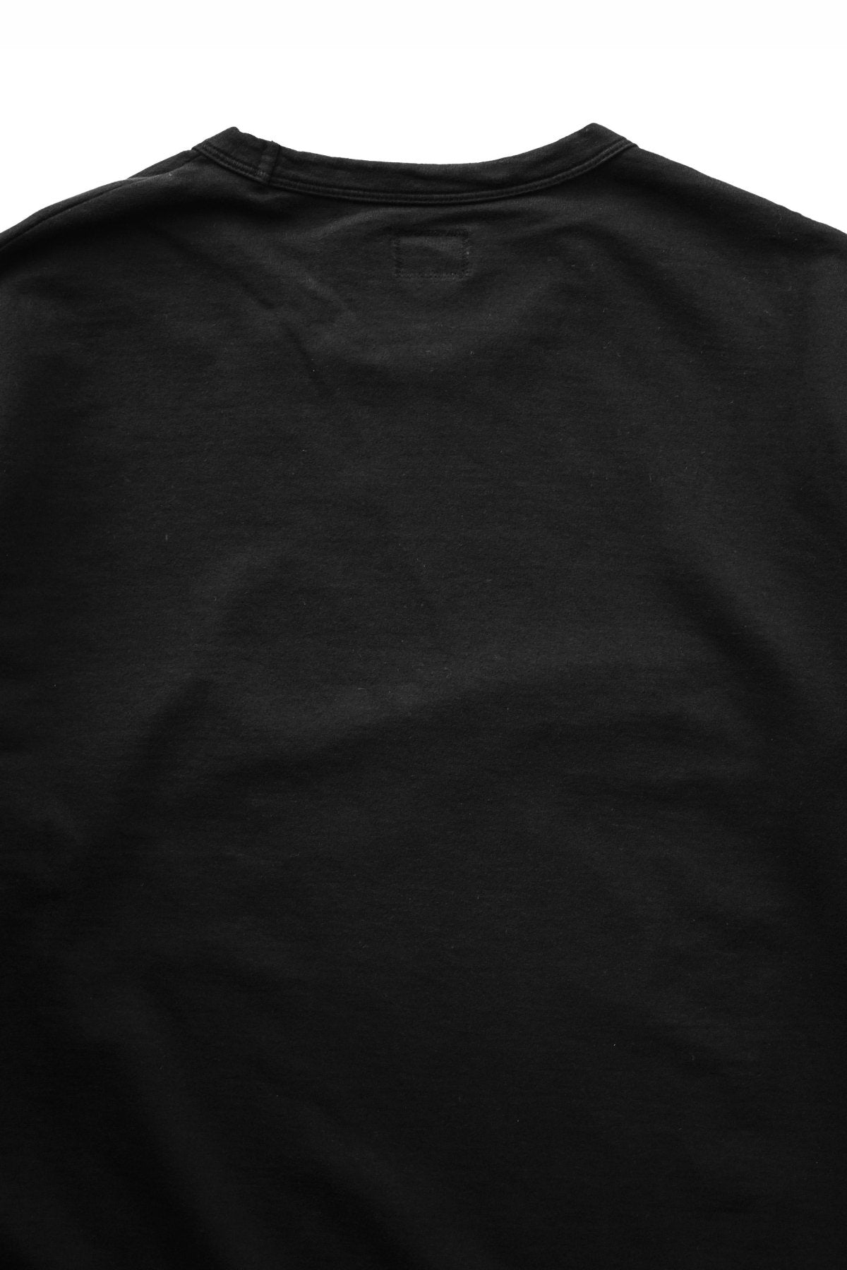 C.P. COMPANY - LIGHT FLEECE CREW NECK SWEATSHIRT - BLACK