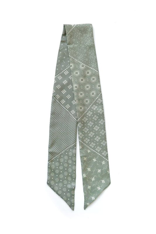 OLD JOE - SILK CALICO SCARF TIE - EUCALYPTUS