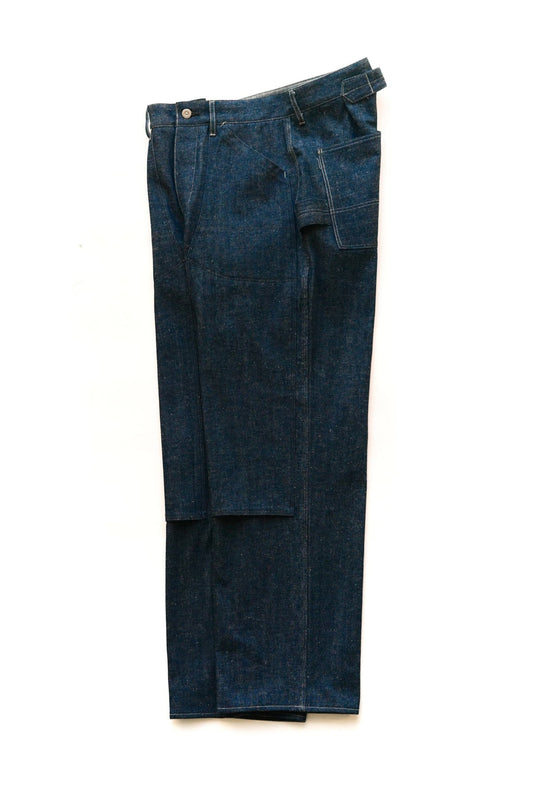 OLD JOE - DOUBLE CLOTH FRONT TROUSER - INDIGO