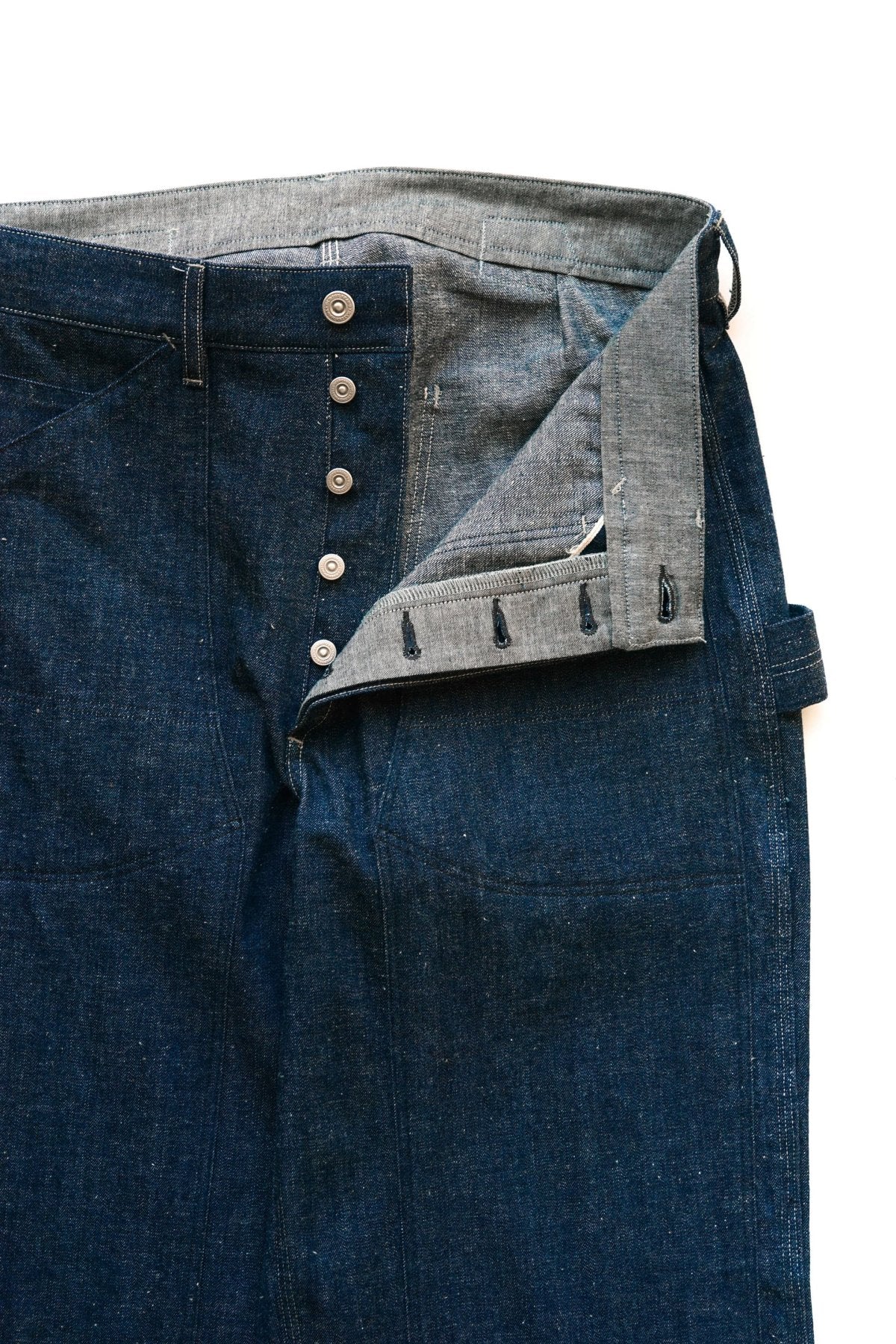 OLD JOE - DOUBLE CLOTH FRONT TROUSER - INDIGO