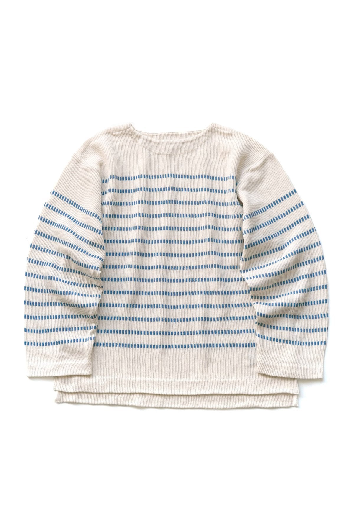 OLD JOE - EARLY BASQUE STRIPE SHIRTS - LONG SLEEVE - NATURAL x INDIGO