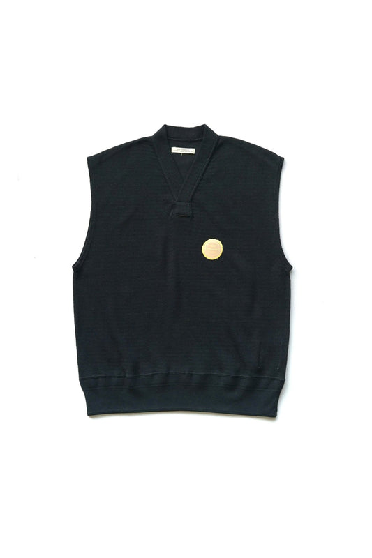 OLD JOE - WAVY RIB SPORTS VEST - BLACK