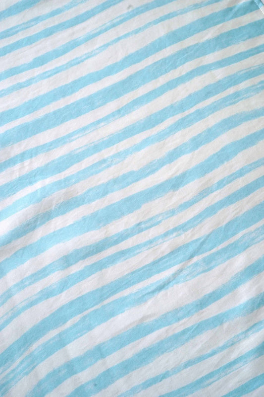 humoresque - scarf - stripe - light blue