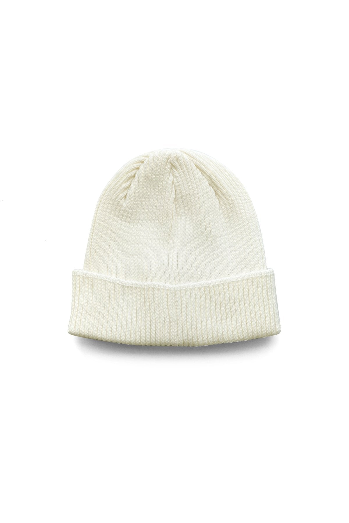 C.P. COMPANY - COTTON GOGGLE BEANIE - GAUZE WHITE