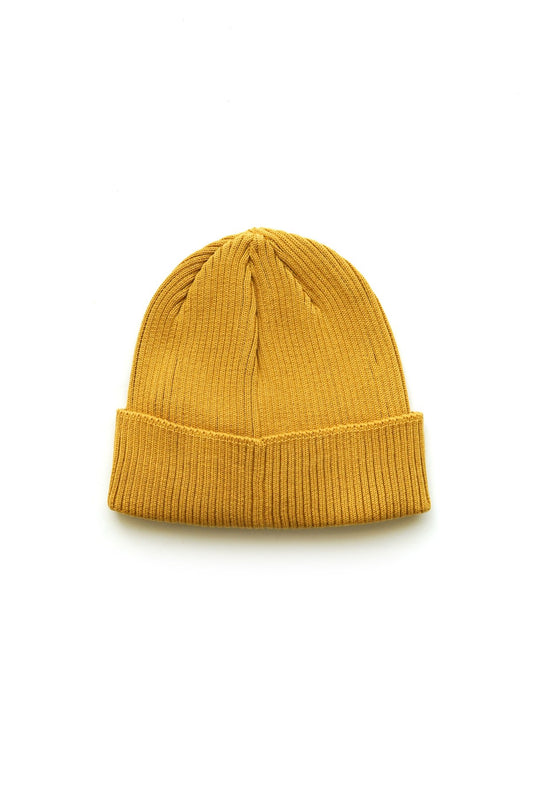 C.P. COMPANY - COTTON GOGGLE BEANIE - NUGGET GOLD