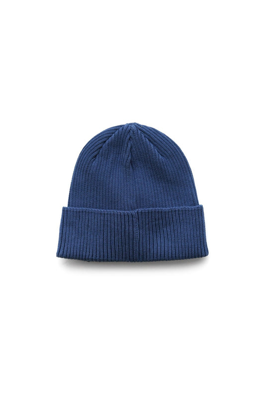 C.P. COMPANY - COTTON GOGGLE BEANIE - BLUE QUARTZ