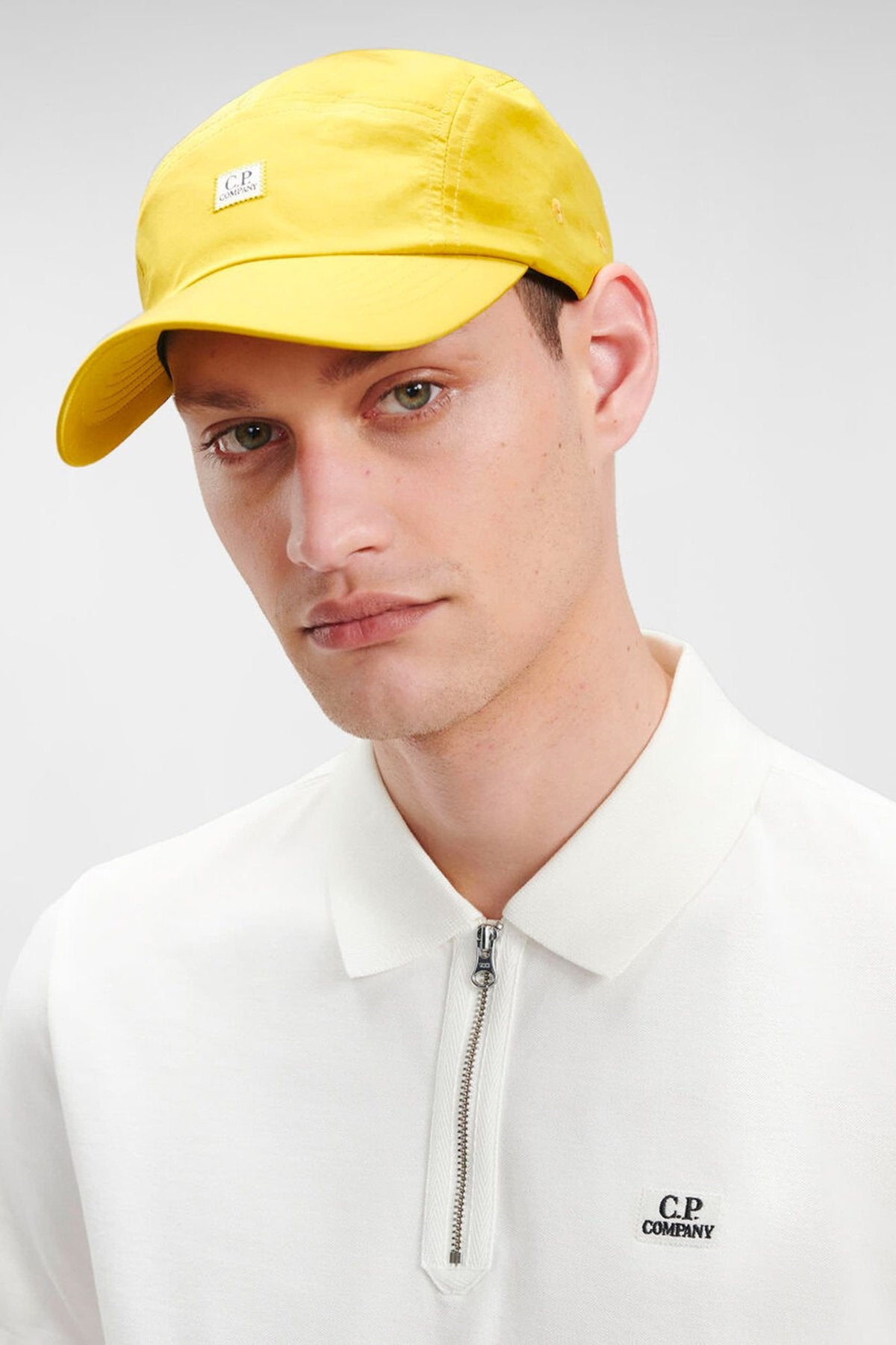 C.P. COMPANY - CHROME LOGO CAP - NUGGET GOLD