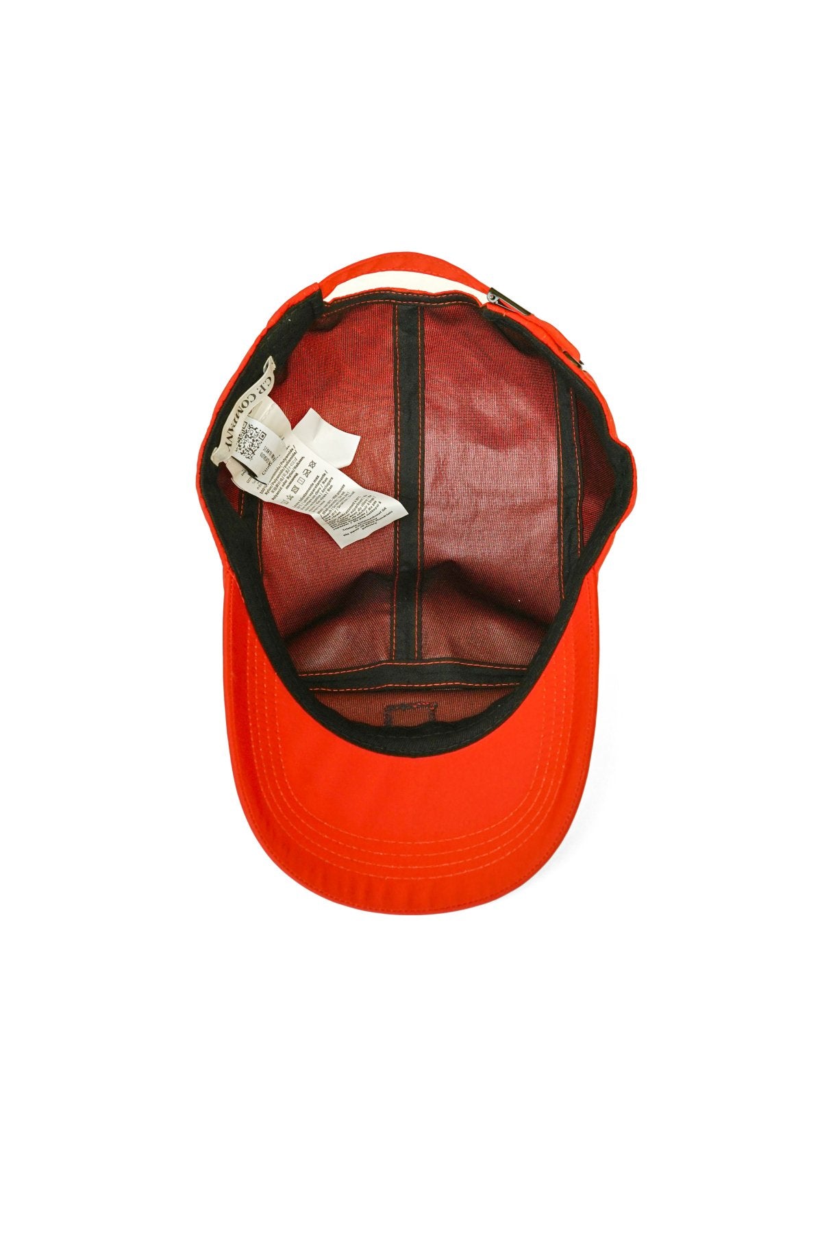 C.P. COMPANY - CHROME LOGO CAP - FIERY RED